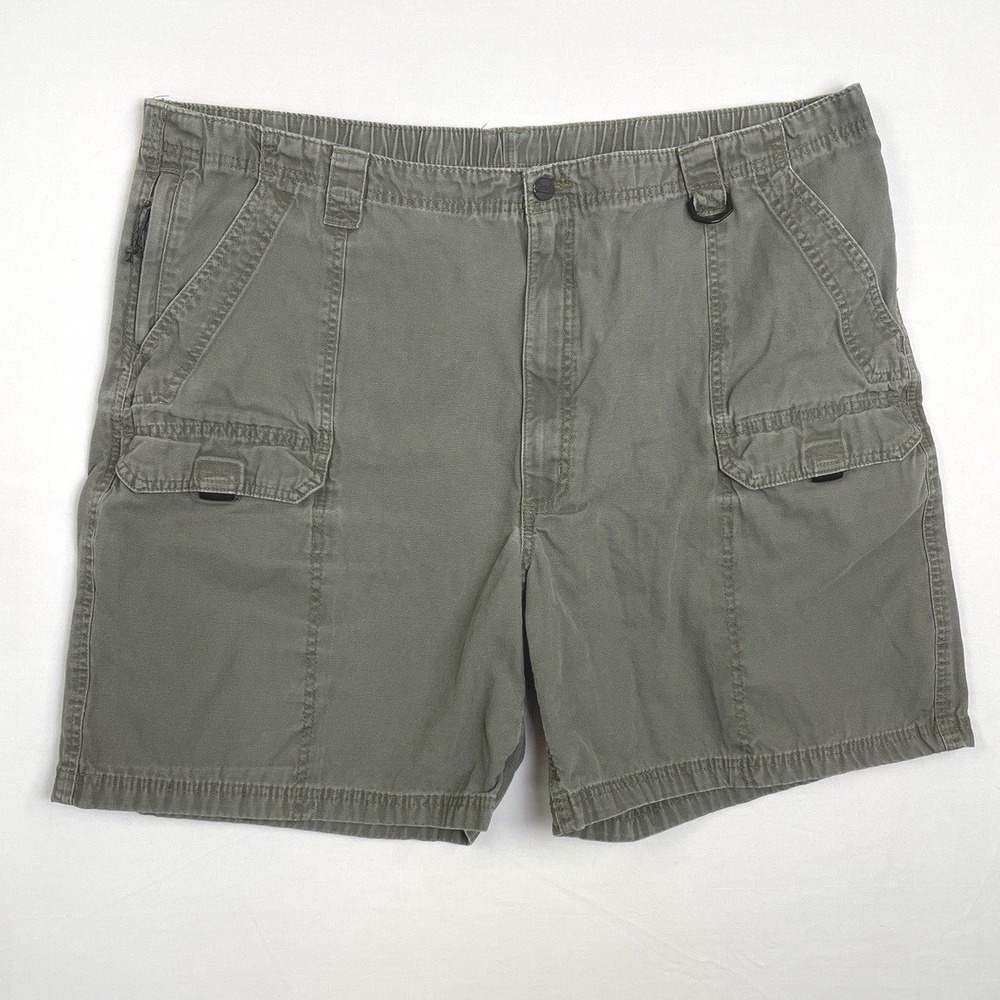Wrangler Authentic Issue Cargo Shorts Men 44* Olive Green Utility Outdoor